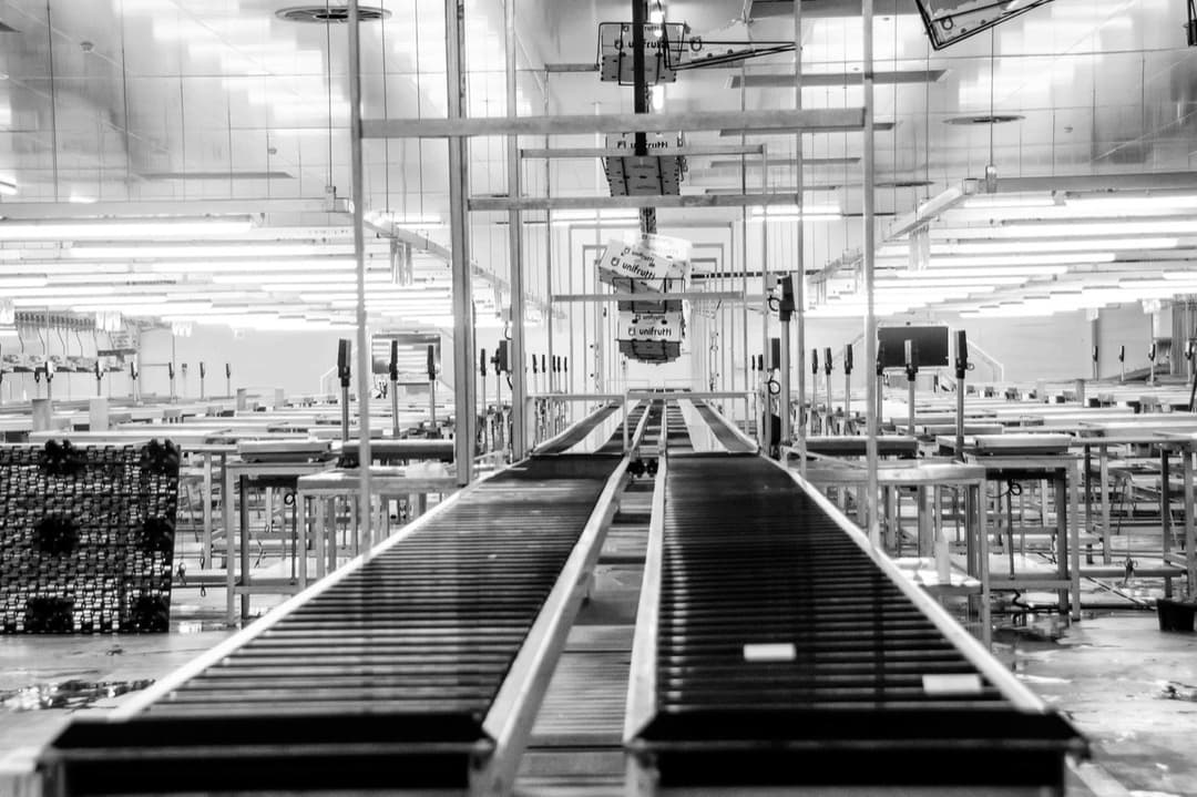 Factory production line representing where a product's country of origin is actually determined for customs purposes